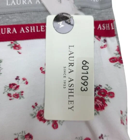Laura Ashley Womens Medium Cotton Spandex Floral Panties Briefs 5-Pack Tag Free - Picture 4 of 13